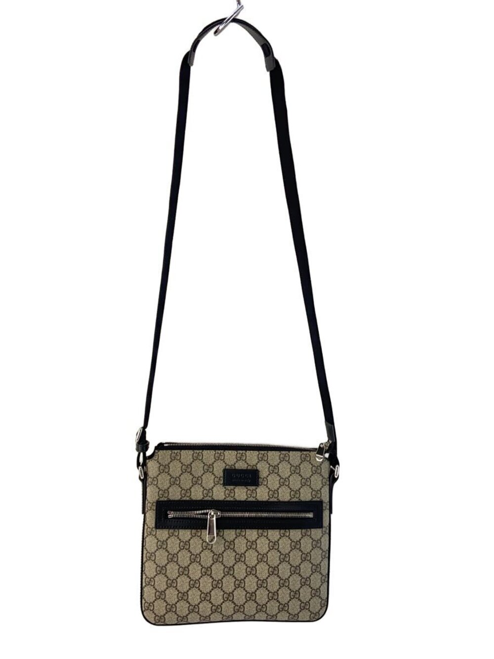 Gucci Over Shoulder Bag Leather Beige Tan